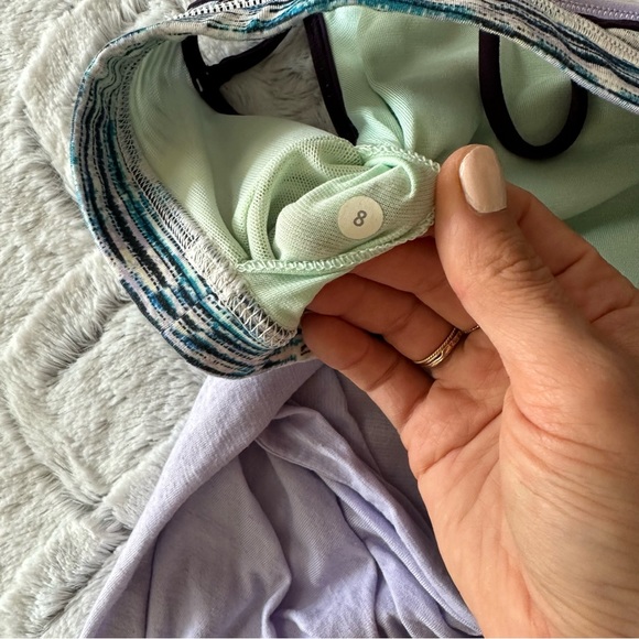 Lululemon Lighten Up Tank Heathered Lilac Blurry Belle Multi Deep Zinfandel sz 8 - Picture 4 of 15
